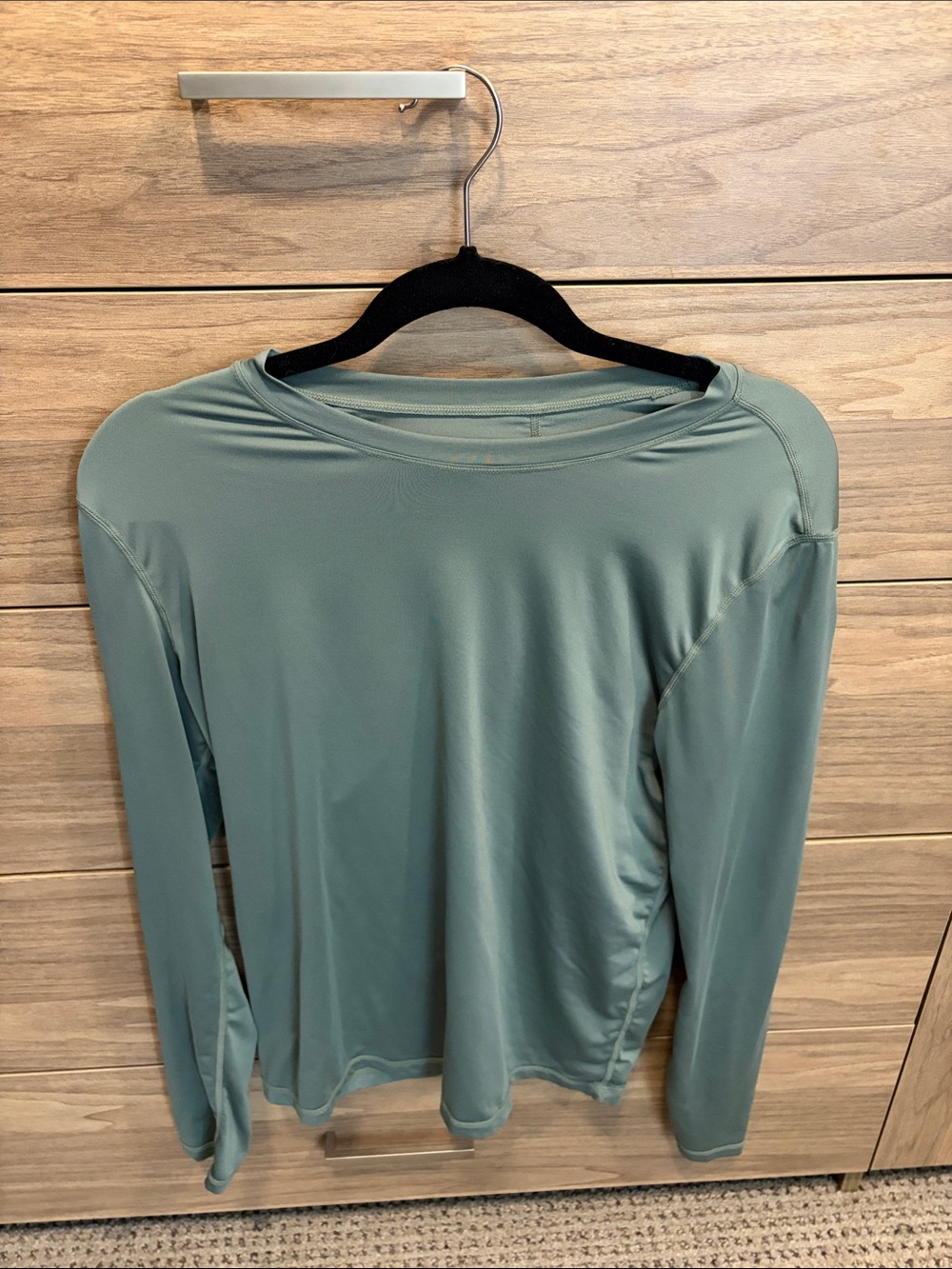 Fabletics Light Sage Long-Sleeve Performance Top